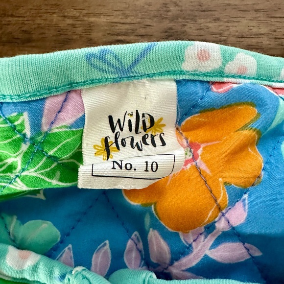 Wildflowers Best Day Ever Double Dip Reversible Jacket 10 Green Pink Floral Blue - Picture 5 of 8